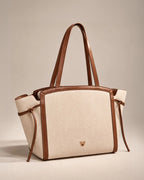 Monroe Pebble Teddy Beige Tote Bag - Lino Perros