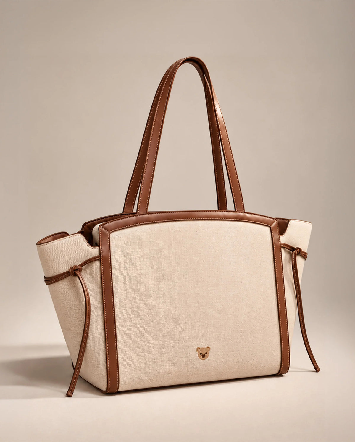 Monroe Pebble Teddy Beige Tote Bag - Lino Perros