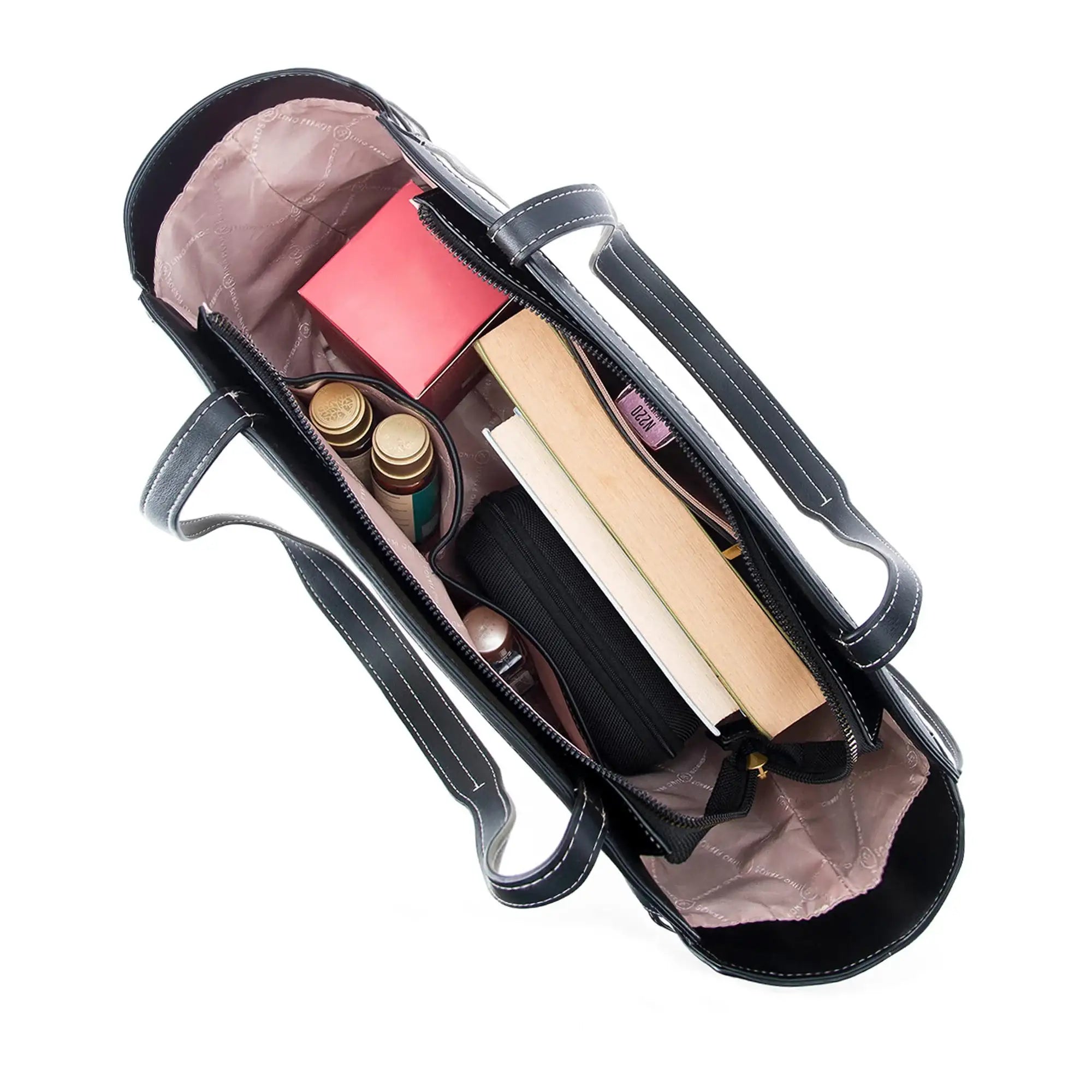 Monroe Pebble Teddy Black Tote Bag - Lino Perros
