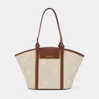 Monroe Daisy Bloom Off-White Tote Bag
