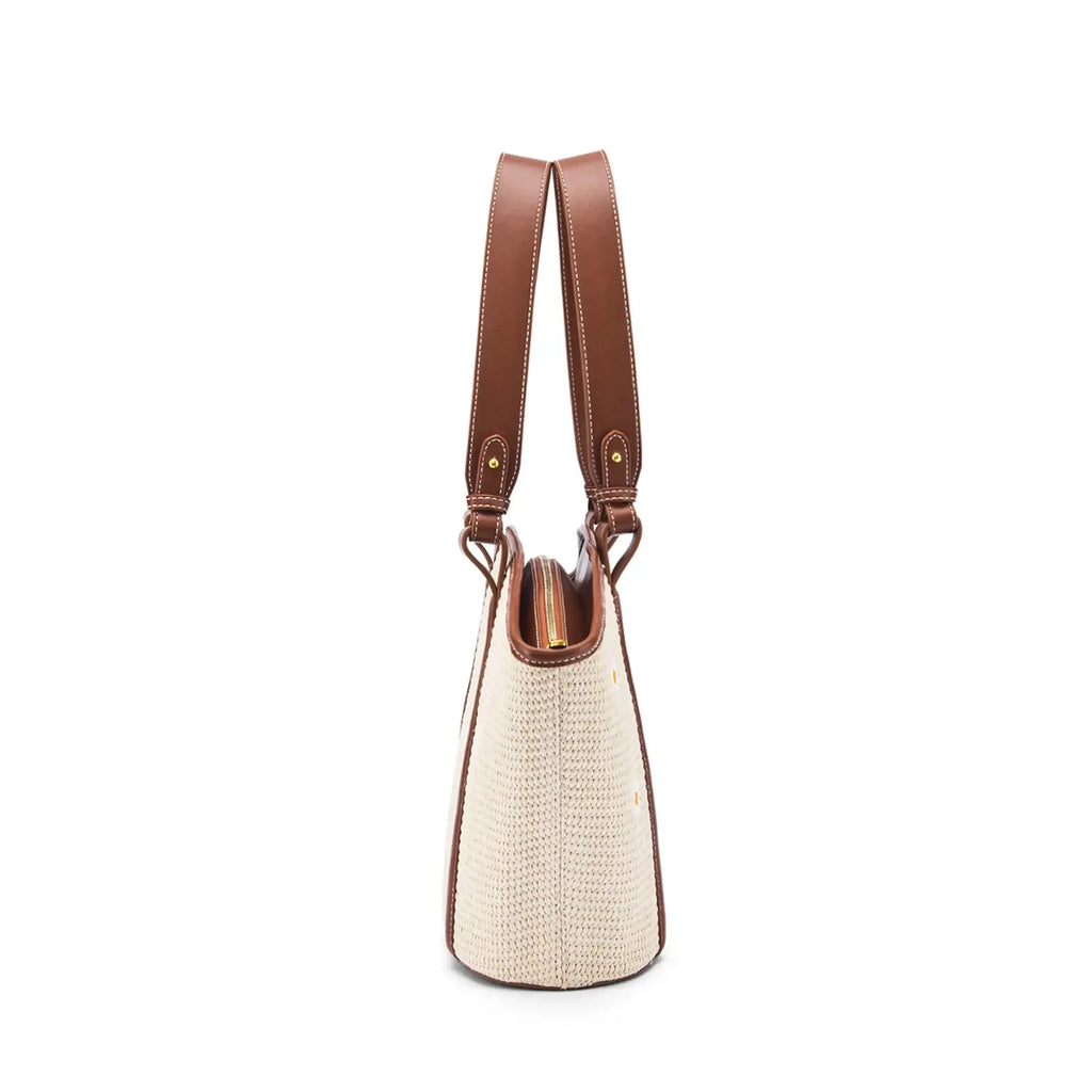 Monroe Daisy Bloom Off-White Tote Bag - Lino Perros