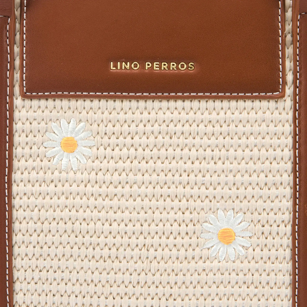 Monroe Daisy Bloom Off-White Tote Bag - Lino Perros