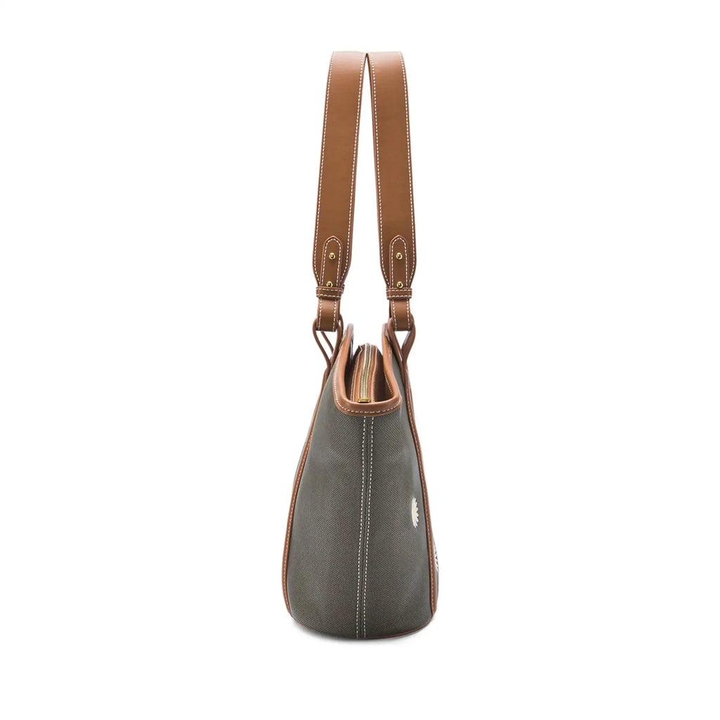 Monroe Daisy Bloom Olive Tote Bag - Lino Perros