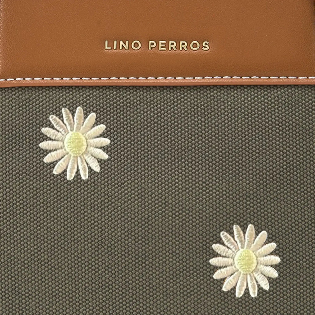 Monroe Daisy Bloom Olive Tote Bag - Lino Perros