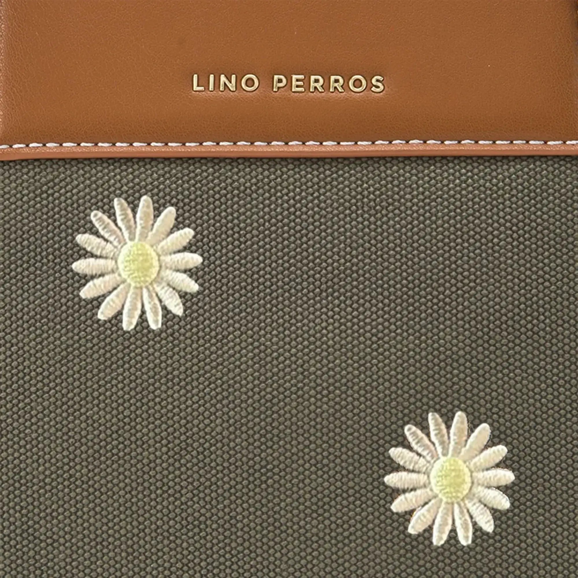 Monroe Daisy Bloom Olive Tote Bag - Lino Perros
