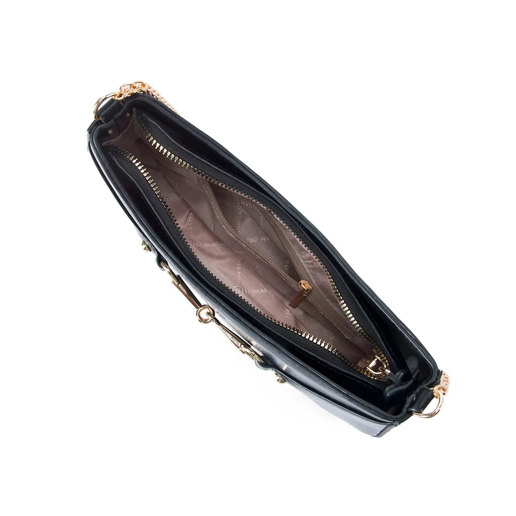 Texas Cleo Black Shoulder Bag - Lino Perros