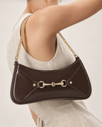 Texas Cleo Coffee Shoulder Bag - Lino Perros