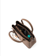 Voyage Saddle Charm Beige Satchel bag | Lino Perros
