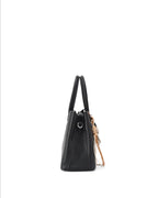 Voyage Saddle Charm Black Satchel bag | Lino Perros