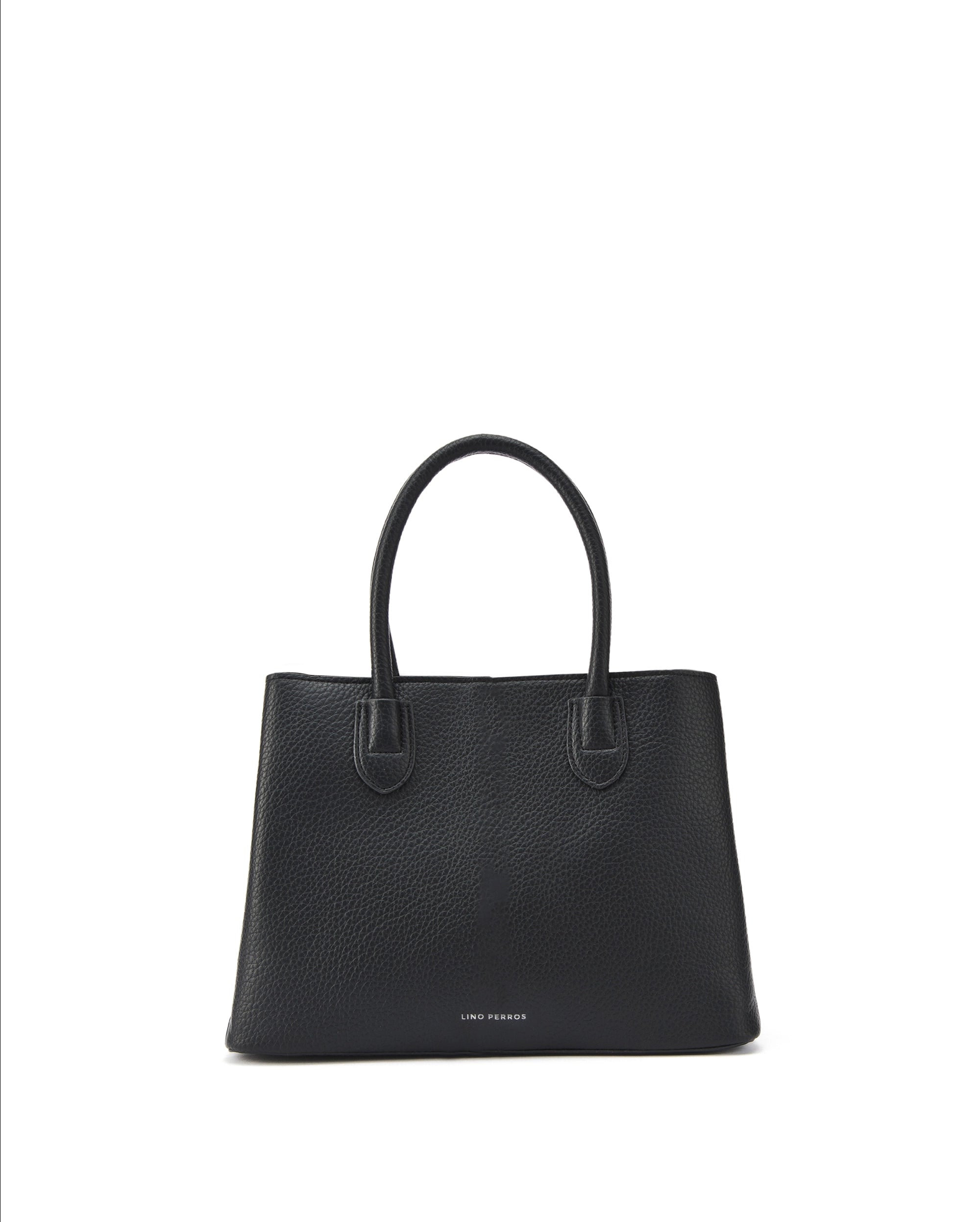 Voyage Saddle Charm Black Satchel bag | Lino Perros