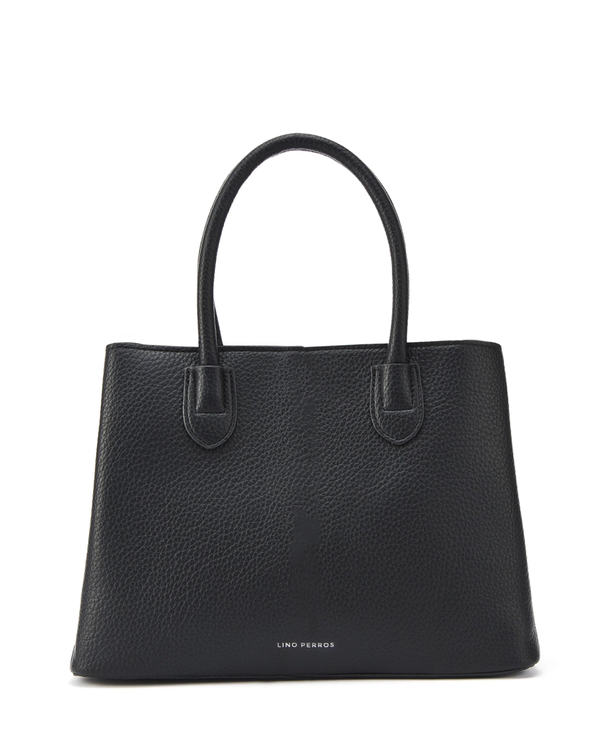 Voyage Saddle Charm Black Satchel bag