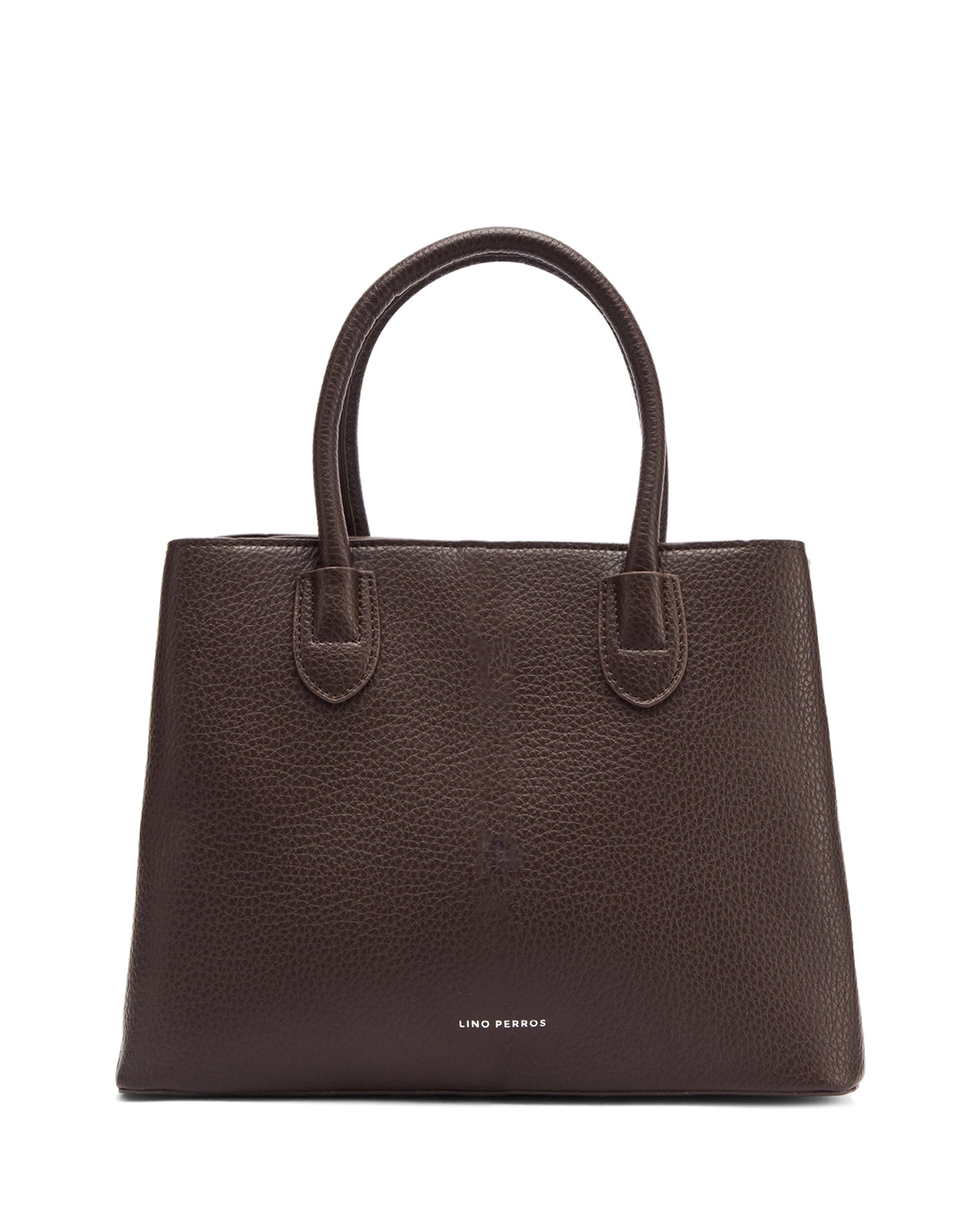 Voyage Saddle Charm Coffee Satchel bag