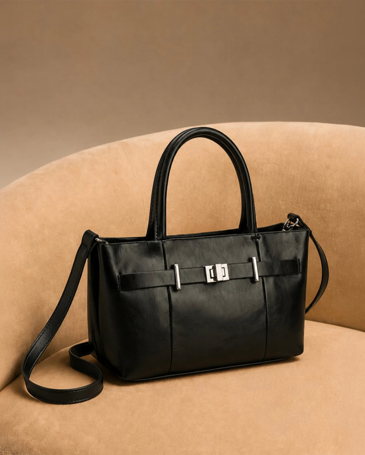 Ella Elite Black Handbag