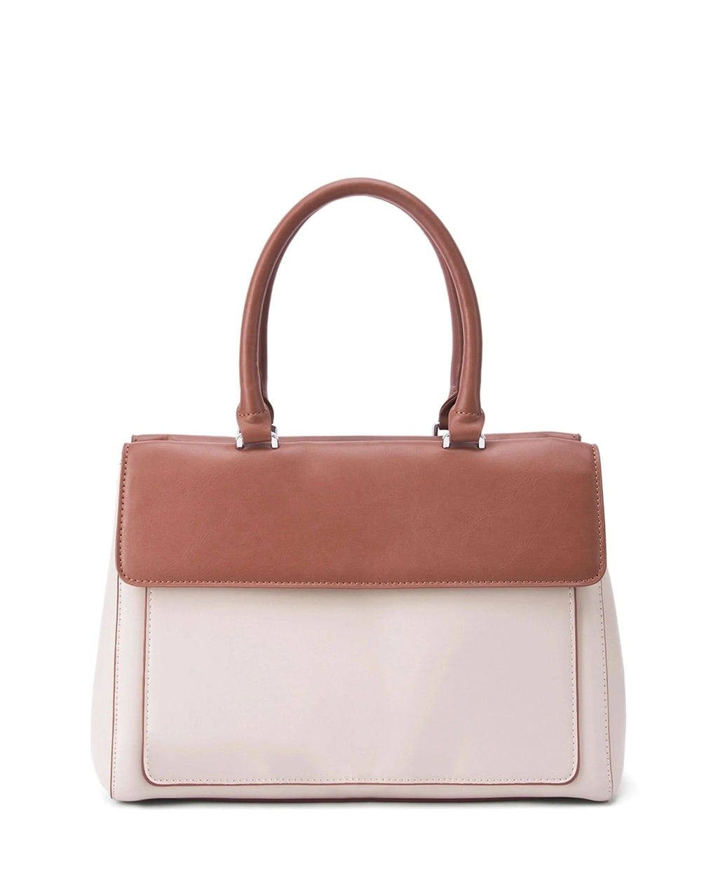 Voyage Dual Tone Beige Satchel