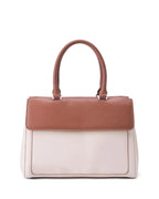 Voyage Dual Tone Beige Satchel
