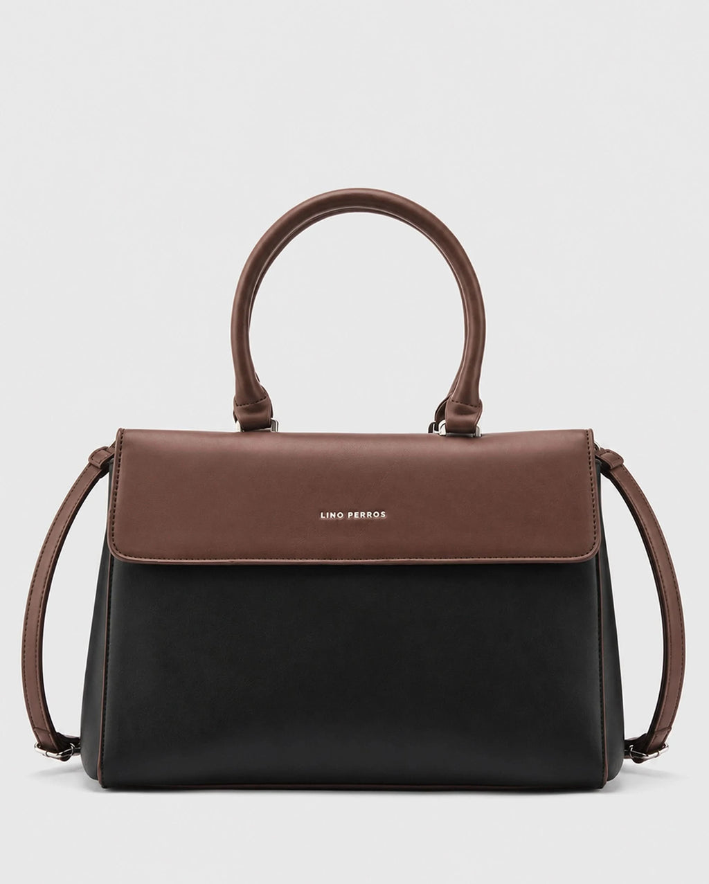 Voyage Dual Tone Black Satchel