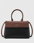 Voyage Dual Tone Black Satchel