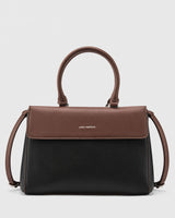 Voyage Dual Tone Black Satchel