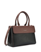 Voyage Dual Tone Black Satchel