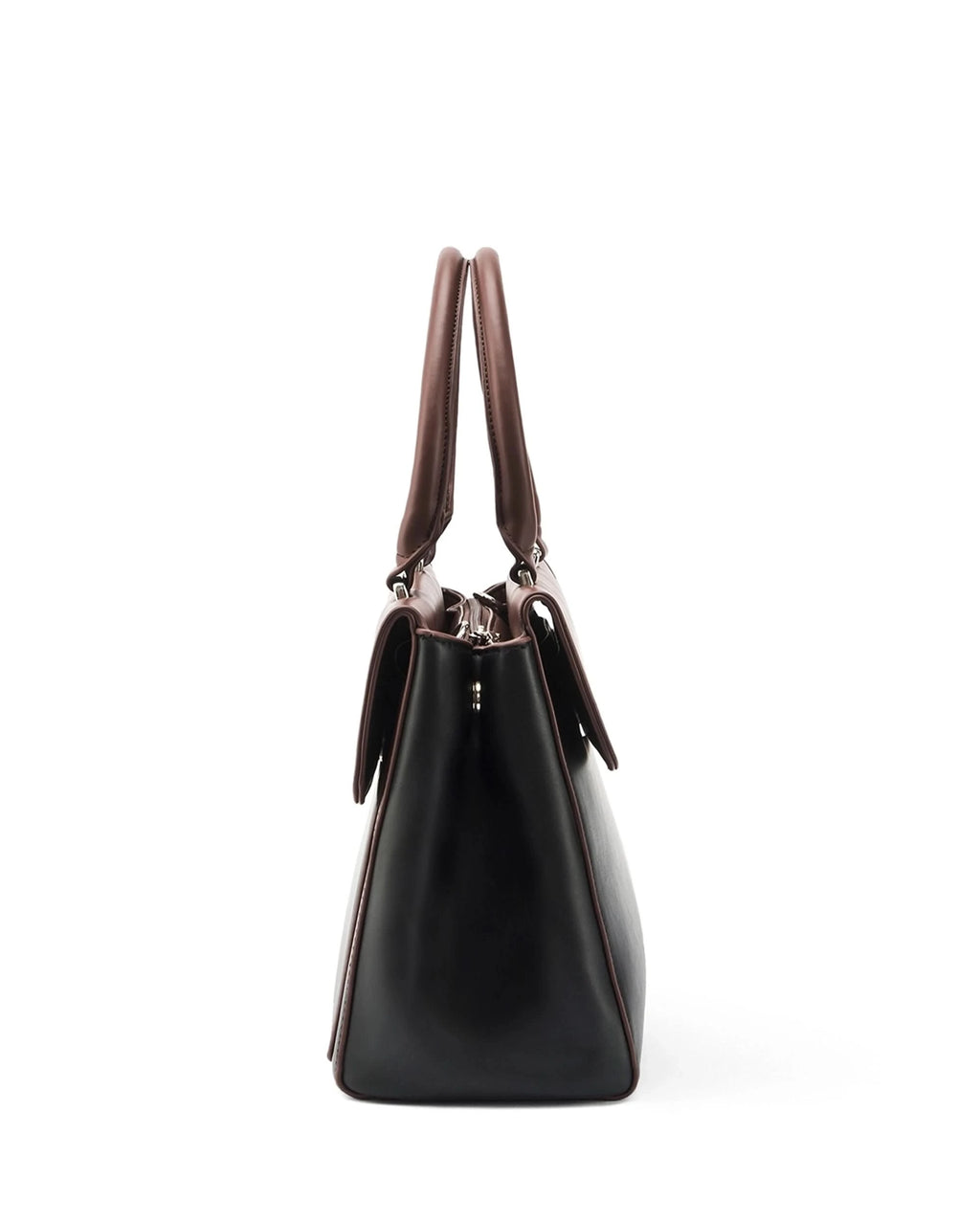 Voyage Dual Tone Black Satchel