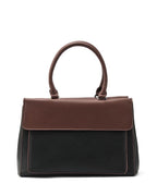 Voyage Dual Tone Black Satchel