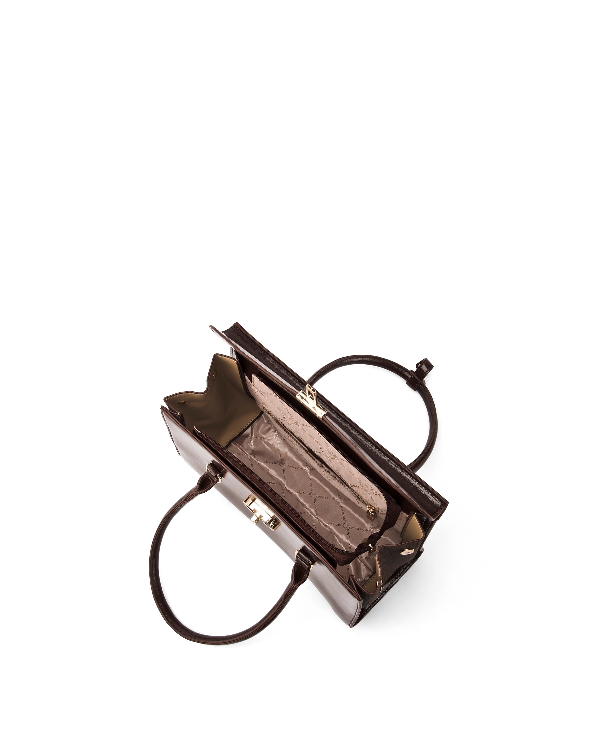 Voyage Dual Tone Black Satchel | Lino Perros