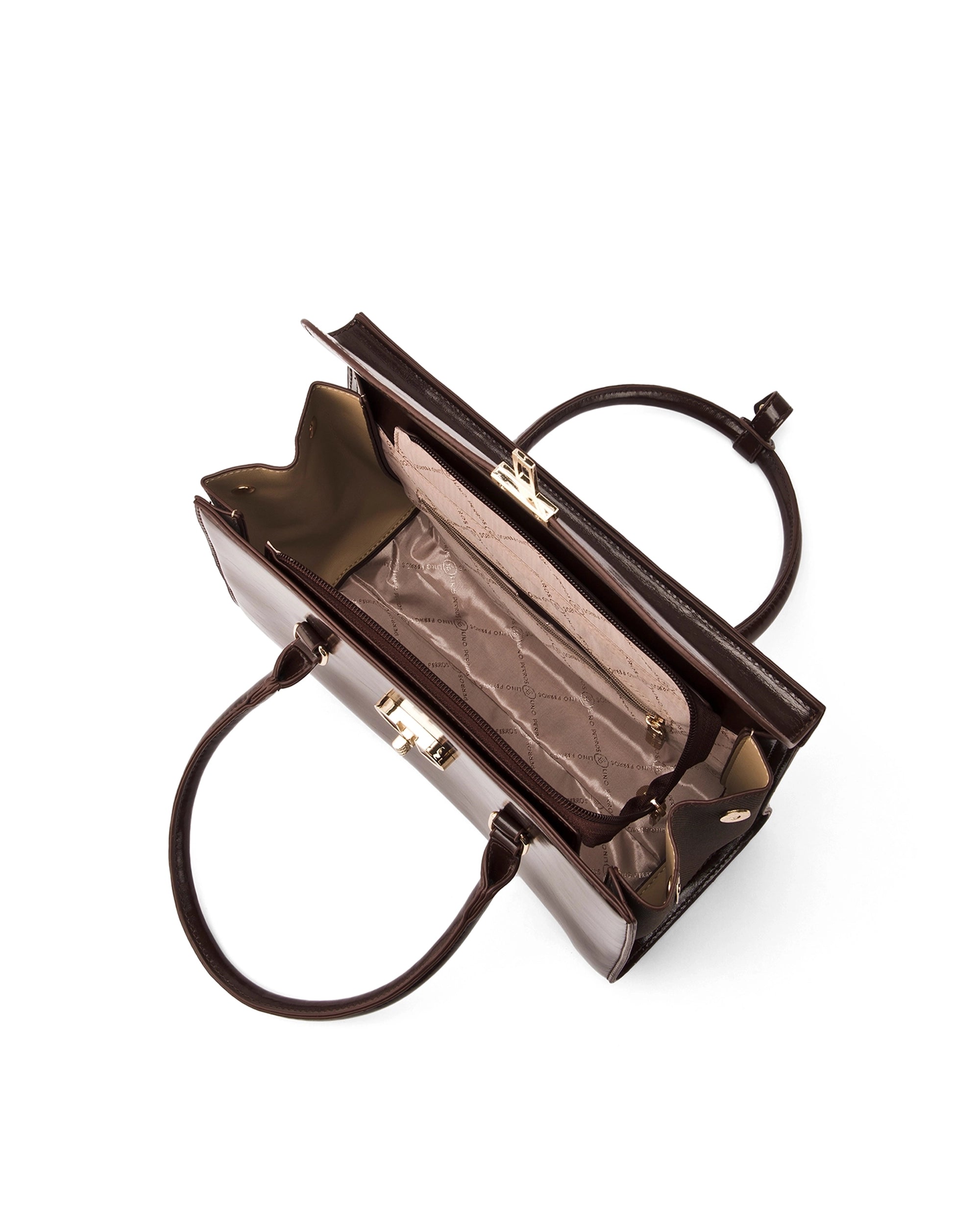 Voyage Dual Tone Black Satchel