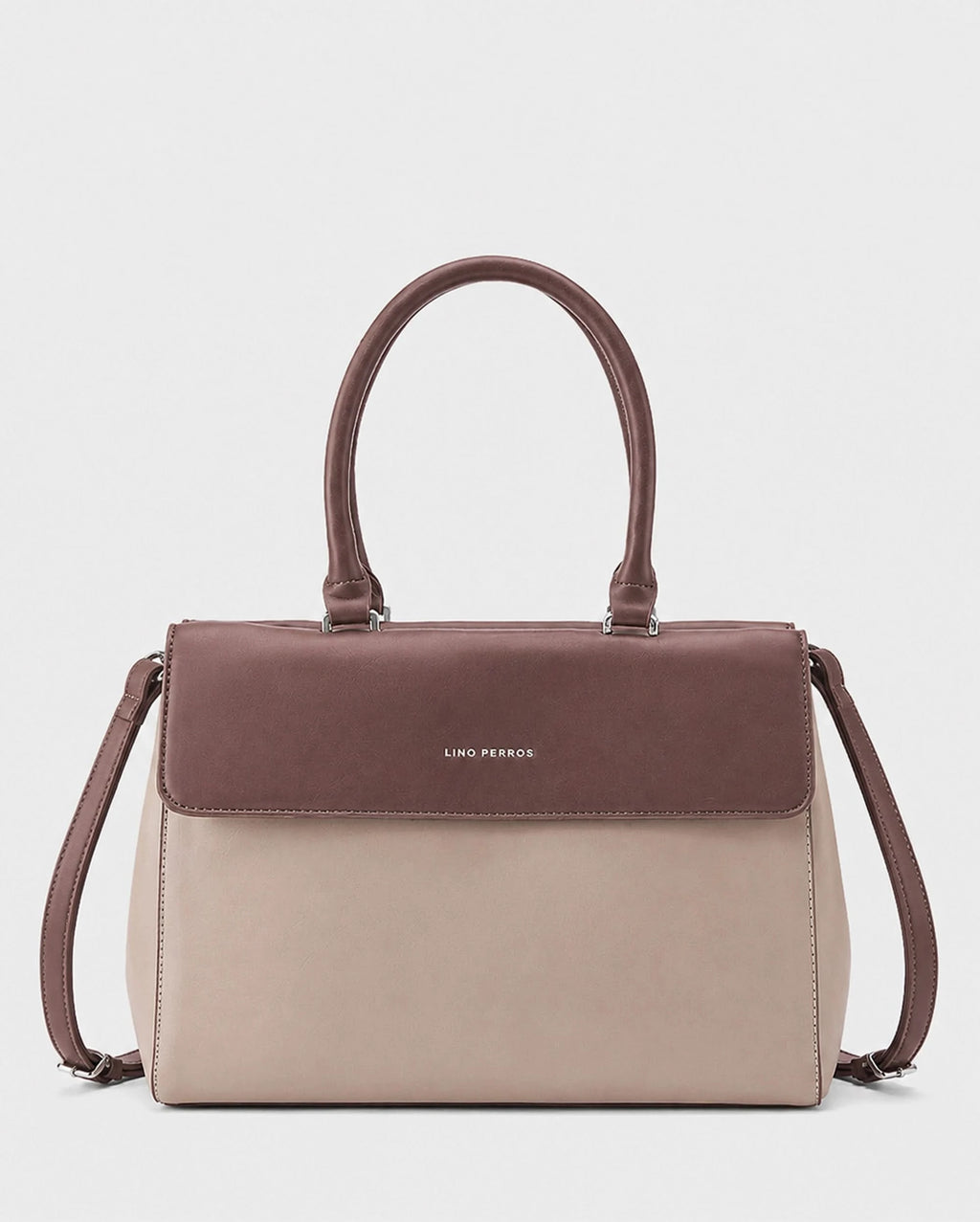 Voyage Dual Tone Taupe Satchel