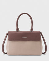 Voyage Dual Tone Taupe Satchel
