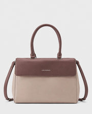 Voyage Dual Tone Taupe Satchel