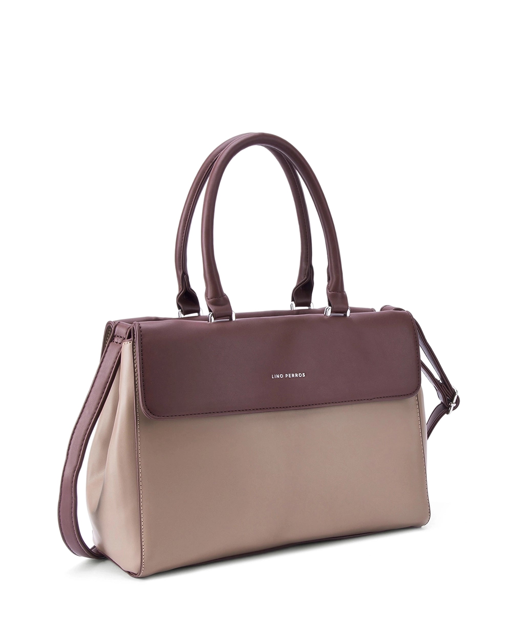 Voyage Dual Tone Taupe Satchel