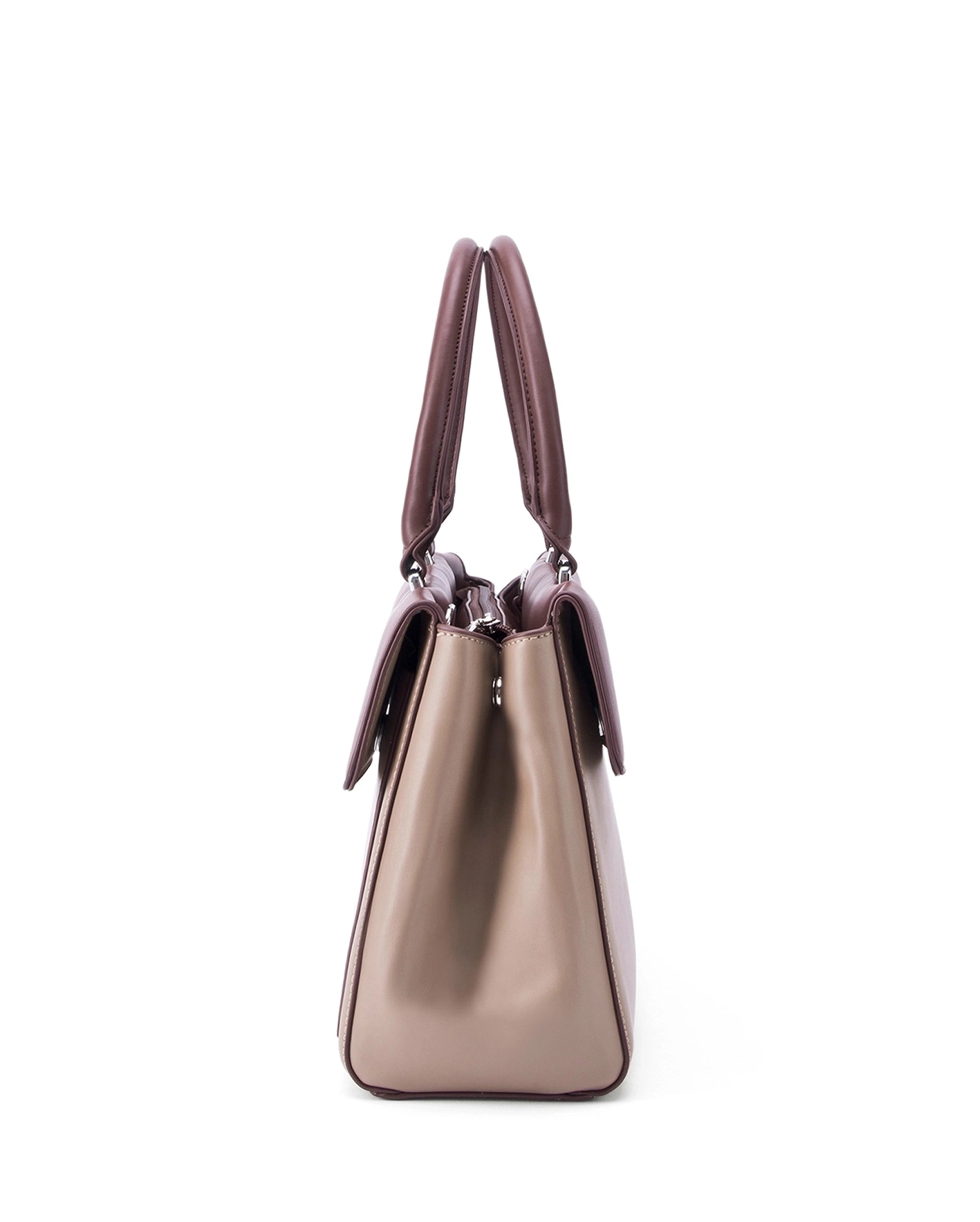 Voyage Dual Tone Taupe Satchel