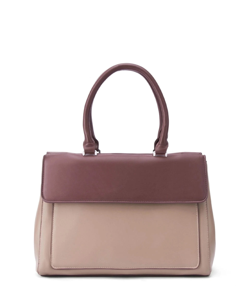 Voyage Dual Tone Taupe Satchel