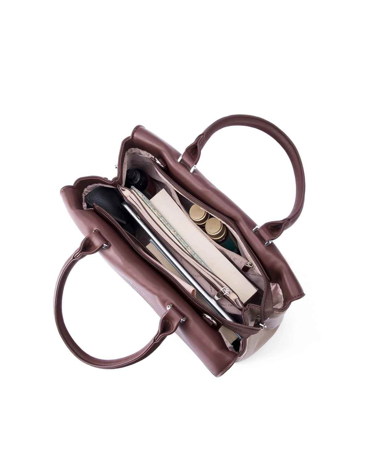 Voyage Dual Tone Taupe Satchel