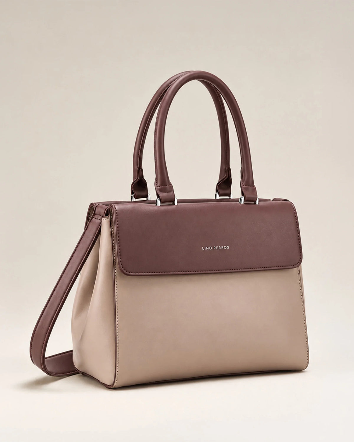 Voyage Dual Tone Taupe Satchel