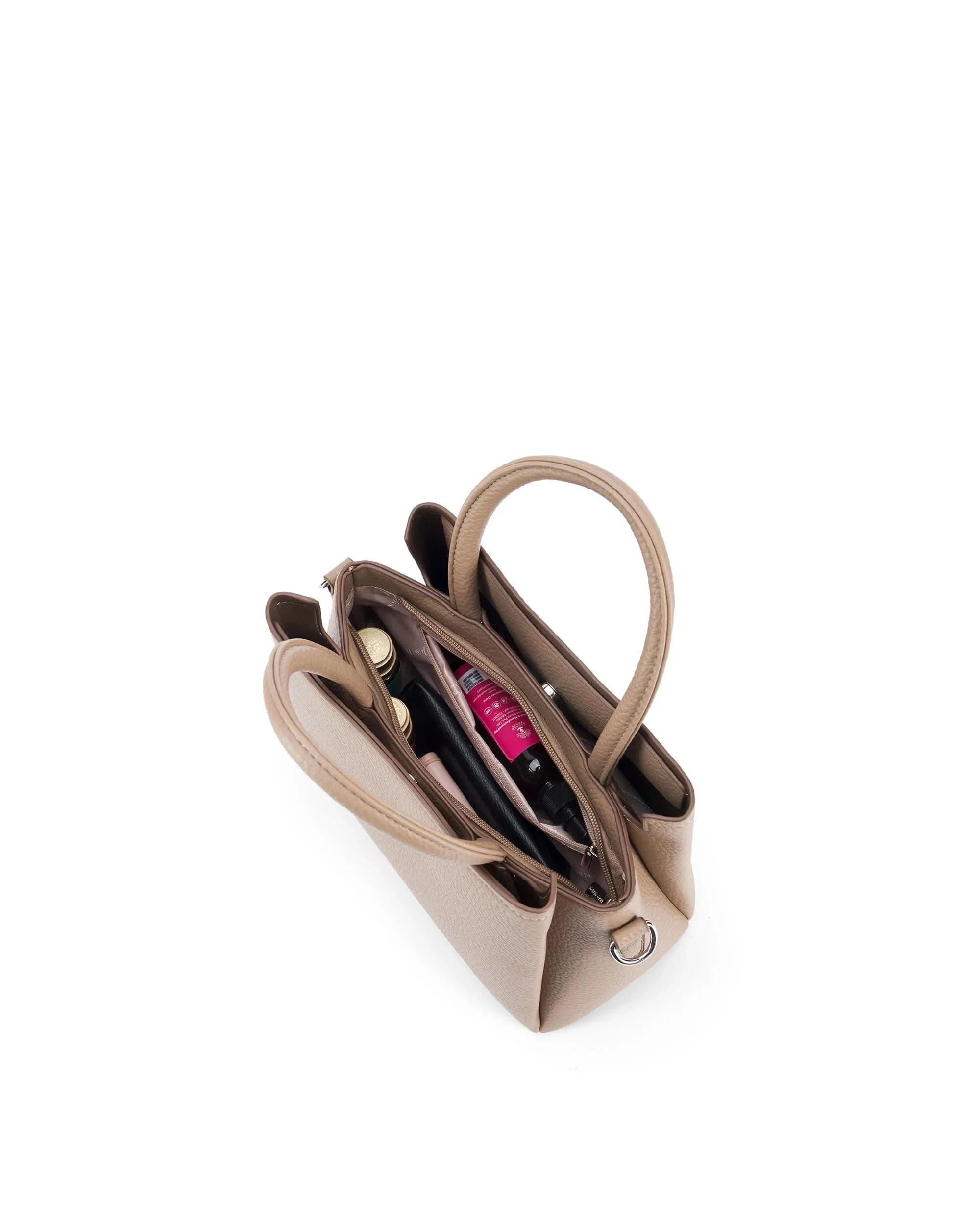 Voyage Solene Beige Satchel Bag