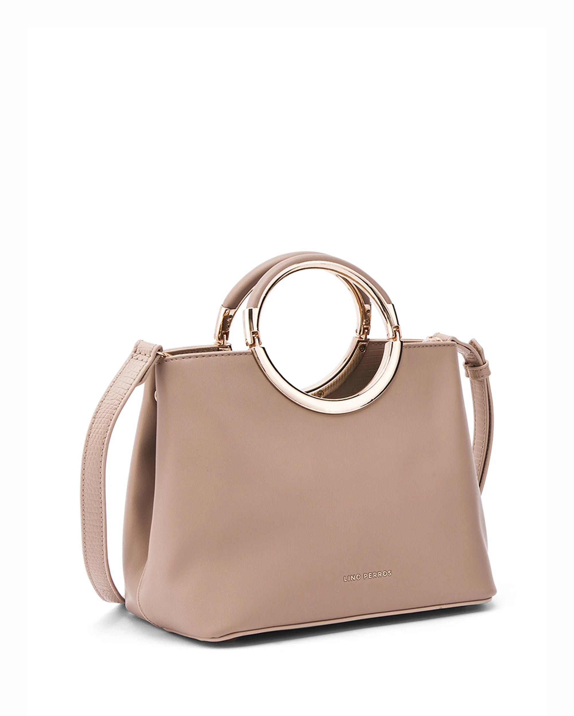 Ella Tessa Beige Satchel Bag