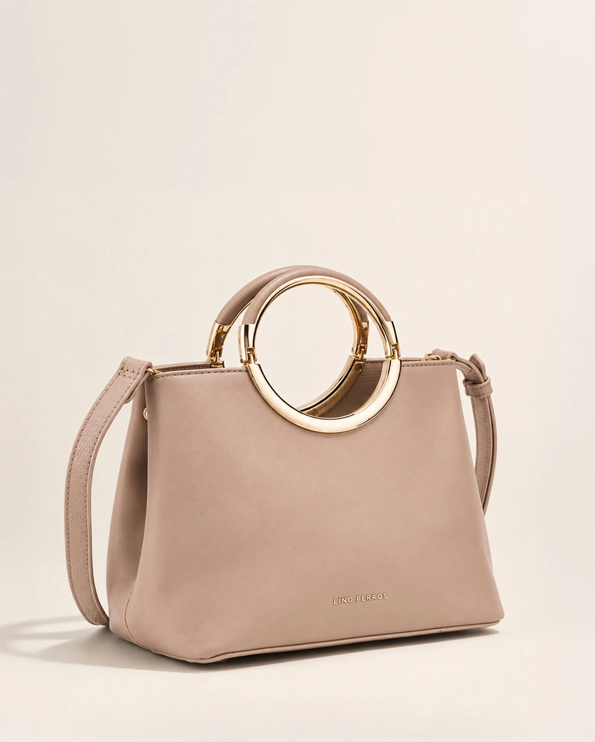 Ella Tessa Beige Satchel Bag