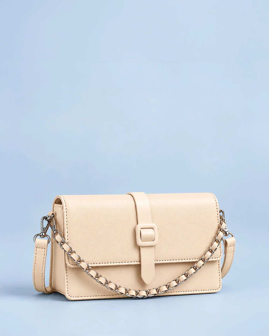 Ella Vale Beige Shoulder Bag