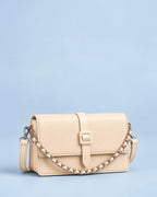Ella Vale Beige Shoulder Bag