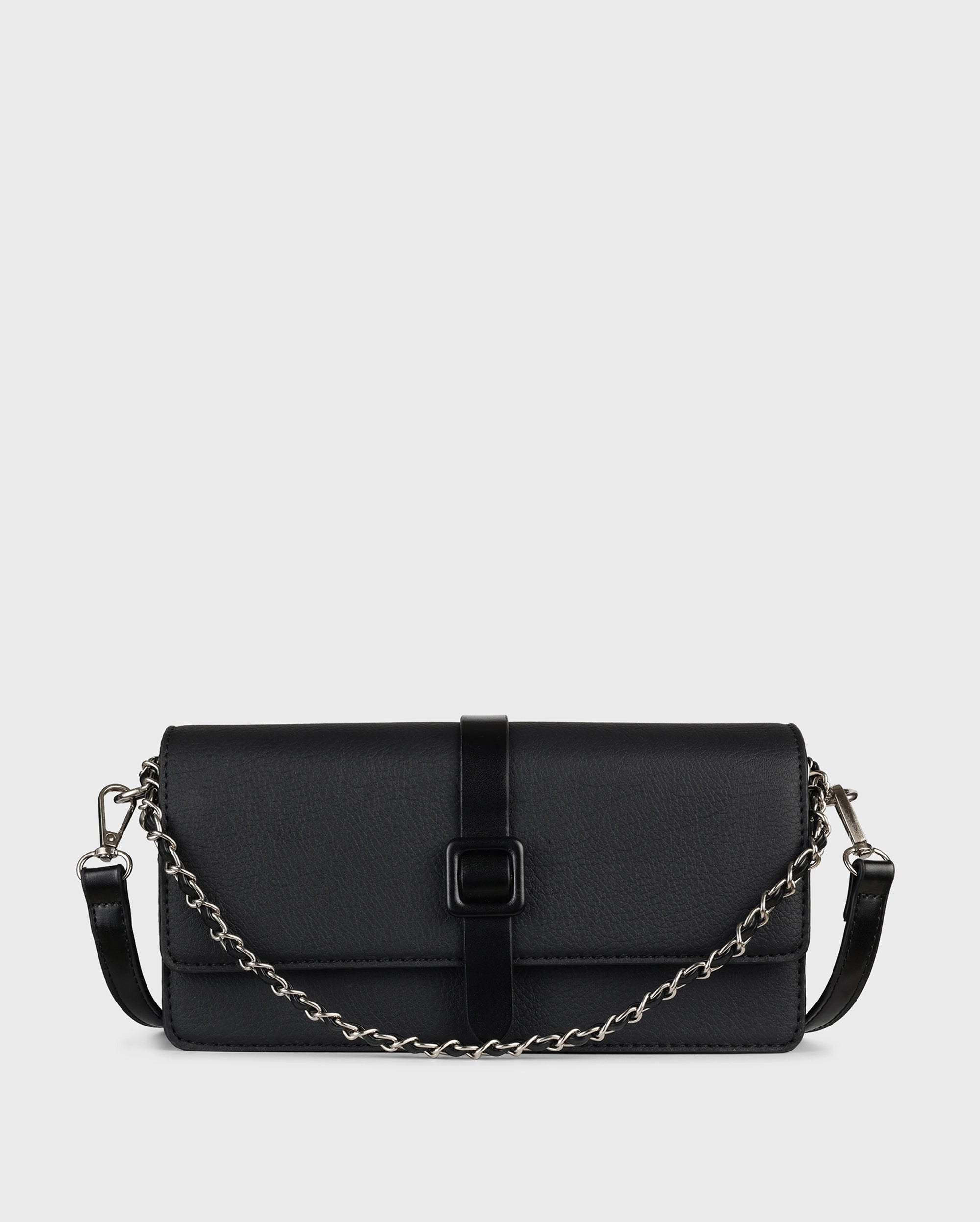 Ella Vale Black Shoulder Bag