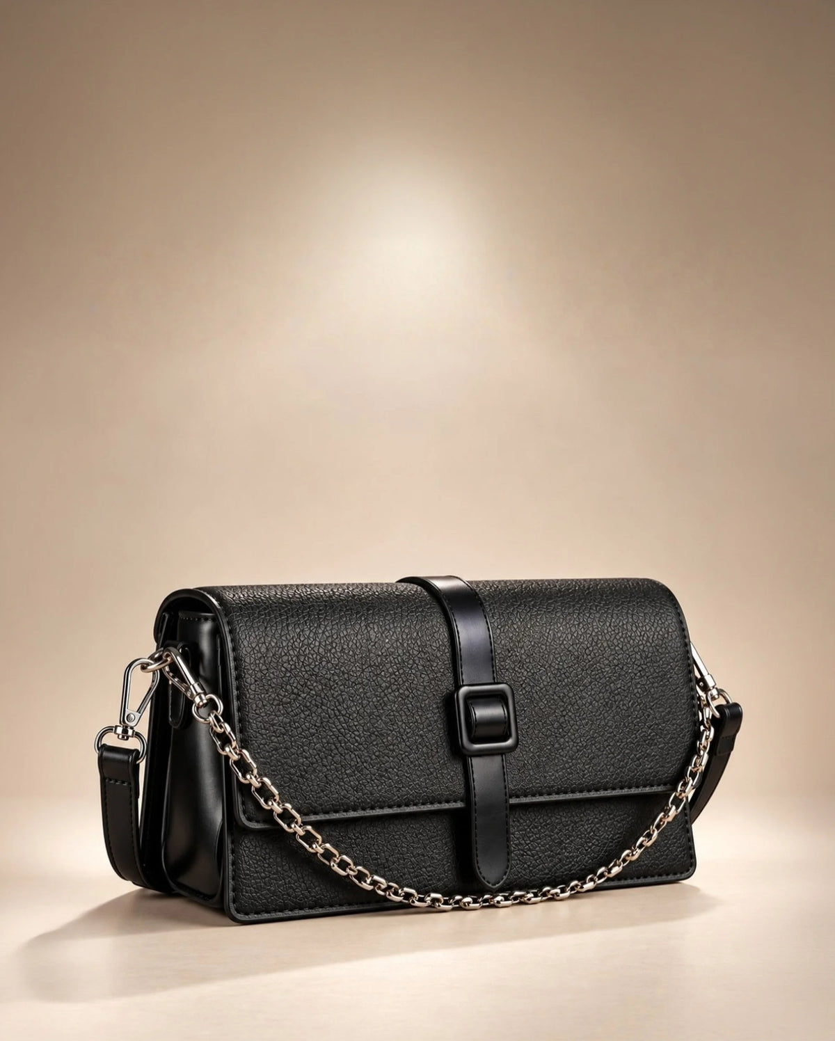 Ella Vale Black Shoulder Bag