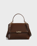 Ella Charlotte Coffee Satchel Bag