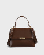 Ella Charlotte Coffee Satchel Bag