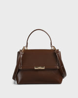 Ella Charlotte Coffee Satchel Bag