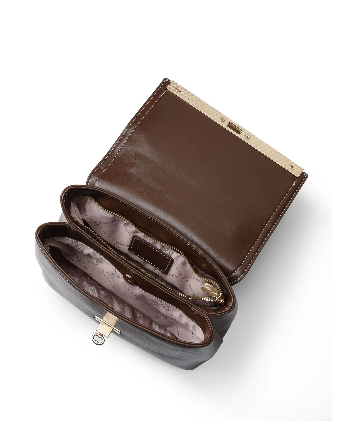 Ella Charlotte Coffee Satchel Bag