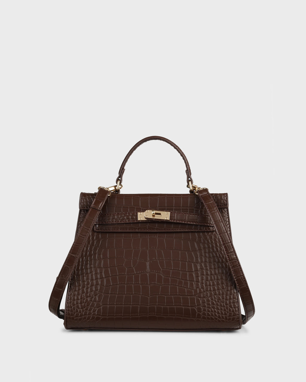 Voyage Eleanor Coffee Satchel Bag