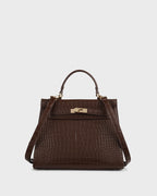 Voyage Eleanor Coffee Satchel Bag