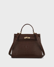 Voyage Eleanor Coffee Satchel Bag