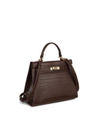 Voyage Eleanor Coffee Satchel Bag
